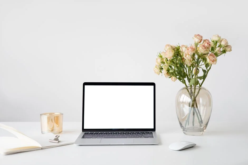 Laptop screen displaying the Pexels website, perfect for your stock photo needs.